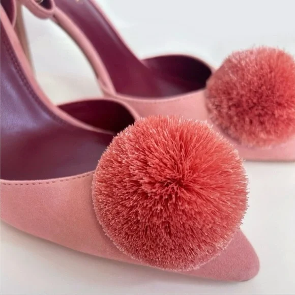 NIB Kate Spade Amour Pom Pumps in Dancer Pink! - Picture 2 of 5